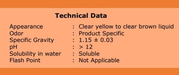 carbon alkaline cleaner data