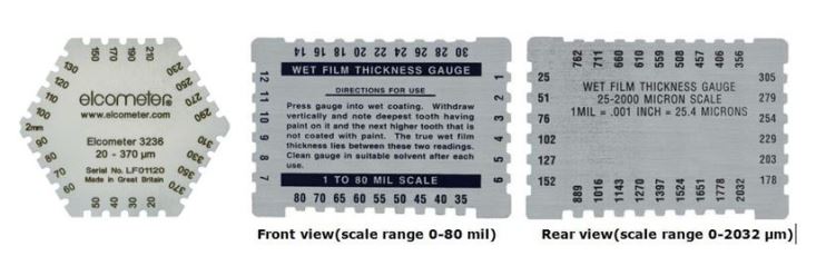 peralatan inspeksi coatingnwet film thickness