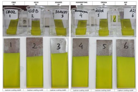 tes perendaman coating