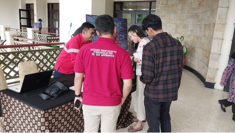 Pameran fire foam concentrate di migas