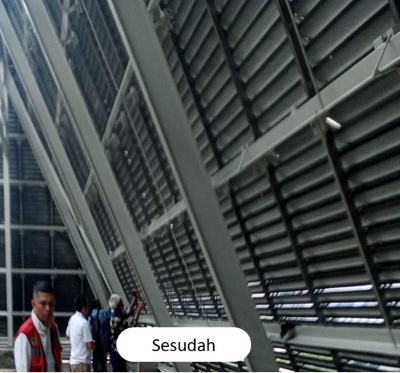 Hasil Cat Logam untuk Struktur Metal