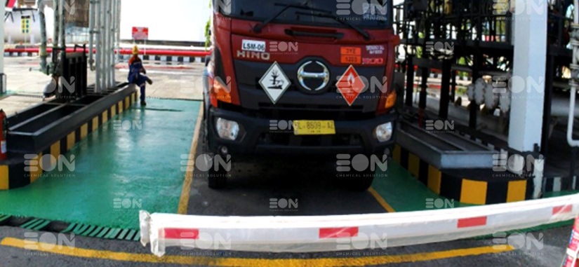 Setelah aplikasi cat marka jalan yang bagus