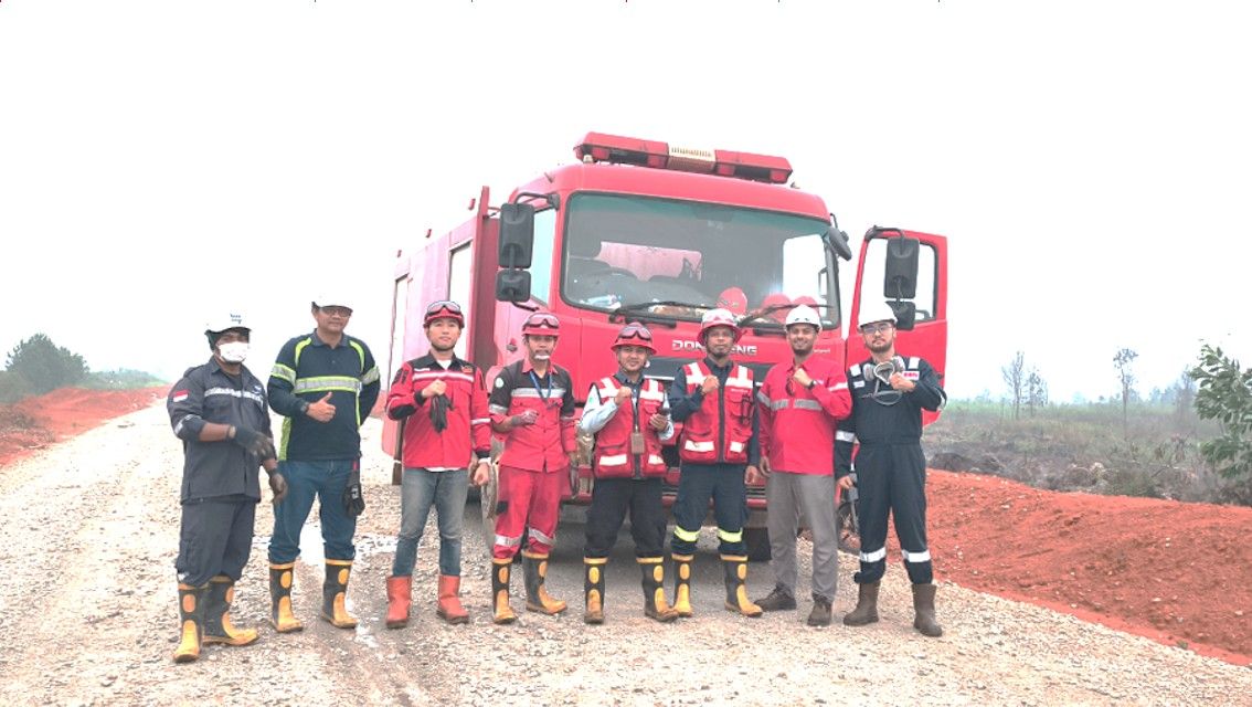Penanganan Karhutla di Kalimantan oleh tim Eon